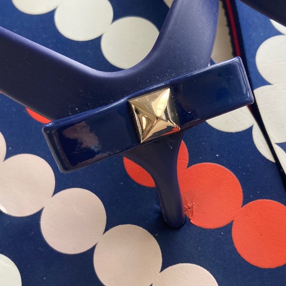 NWOT Kate Spade Navy & Dot Flip Flops - Picture 3 of 7